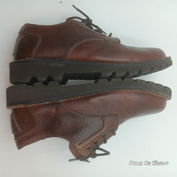 H.S. Trask  Oxford Casual Brown Leather Lace Up Men's Size 11.5 - Picture 6 of 11
